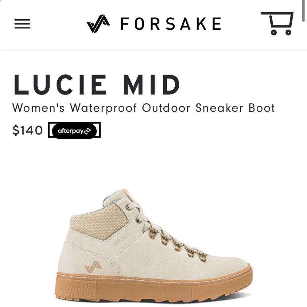 BNIB Forsake Lucie Mid waterproof hiking boots sz 9
